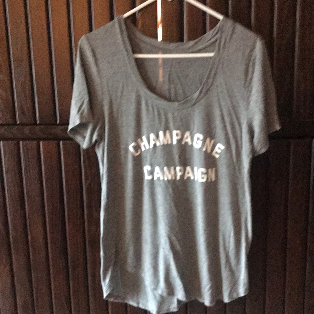 Champagne campaign T-shirt.